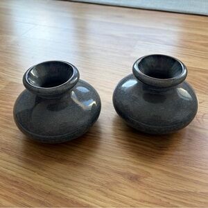 Elegant Gray Ceramic Vases